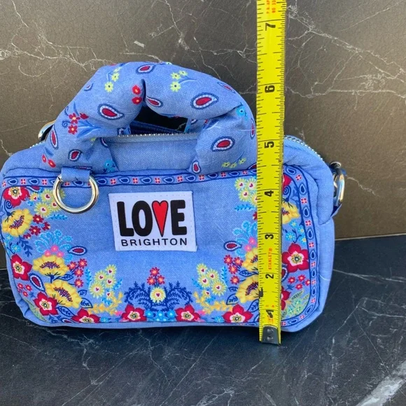 Brighton Women's Crossbody Bandana Love Crossbody Bag Brand New with Tags - Picture 5 of 6
